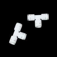 【Sell-Well】 SAFE SCIENCE เครื่องกรองน้ำ Reverse Osmosis เครื่องกรองน้ำอะไหล่1/4 "X1/4" X1/4 "3-Way Union Tee Quick Connect Push Fit RO 2Pcs