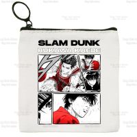 Slam Dunk Coin Purse Japanese Anime Canvas Bag Hanamichi Small Square Key Bag Sakuragi Storage Bag SLAM DUNK Card Bag Coin Bag