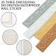 2.3m x 4.8cm 3D Wallpaper Sticker with Adhesive Waterproof DIY Thickening Three-dimensional Home Decoration
