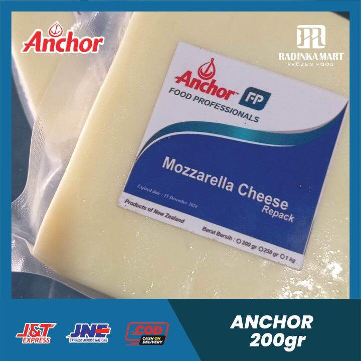 Keju Mozzarella Anchor Repack 200gr/Anchor Repack Mozarella Cheese