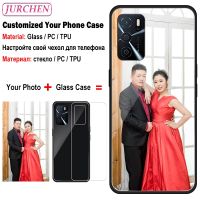 Custom Photo Glass Leather Cases For OPPO Reno9 A57 A77 A17 A58 A92S A97 A57S A77S F21 Realme 10 5 5i 6i 5S C3 Pro Plus C30 S 5G