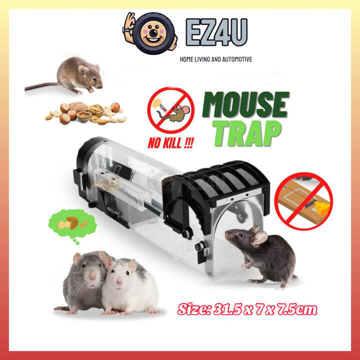 [EZ4U] Reusable Smart Transparent Mouse Trap 32cm Perangkap Tikus ...