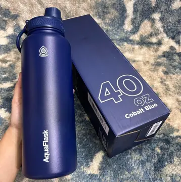 Thermoflask Double Stainless Steel Insulated Water Bottle 40 oz Cobalt