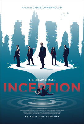 โปสเตอร์หนัง Inception 2010 รับทำ โปสเตอร์ติดผนัง ของแต่งบ้าน ของตกแต่งห้องนอน 77poster