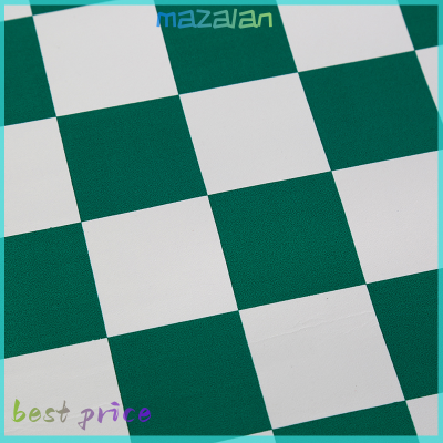 mazalan 42ซม.x 42ซม.กระดานหมากรุกสำหรับเด็กเกมการศึกษาสีเขียวและสีขาว