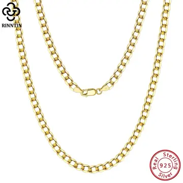 Gold over sterling hot sale silver cuban link chain