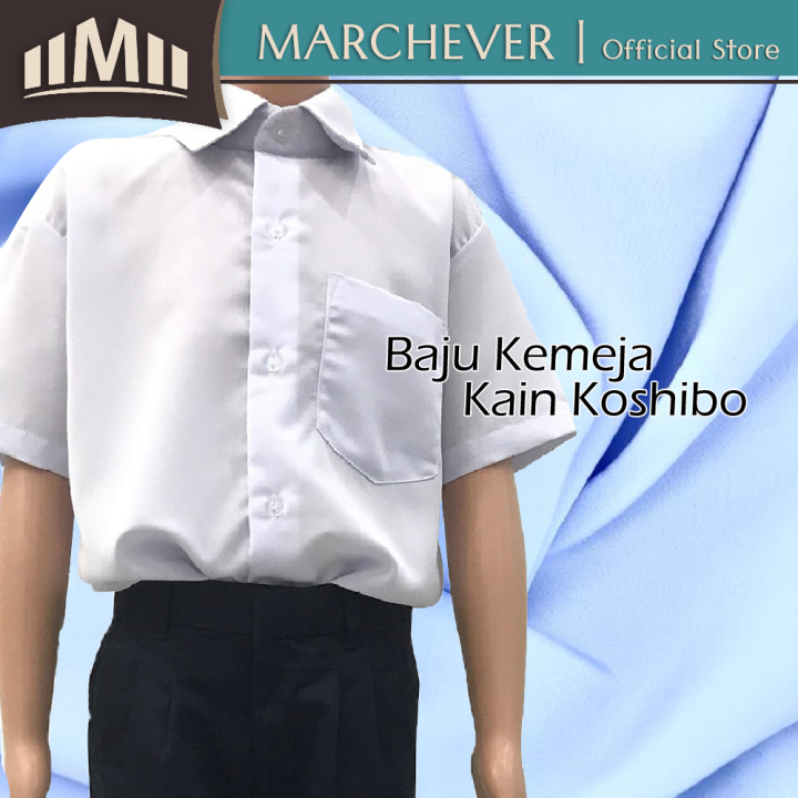 School Uniform Boy Shirt Baju Kemeja Putih Unisex Lelaki Perempuan ...