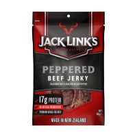 Jack Link’s Peppered Beef Jerky 50g แจ็คลิงค์ เปปเปอร์ บีฟ เจอกี้ (เนื้ออบแห้งรสพริกไทย) 50 กรัม (1733)