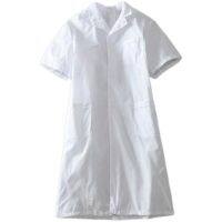 ☒ Thin section really cool white coat male and female short-sleeved doctor clothes short-sleeved doctor clothes lab coat food factory work clothes