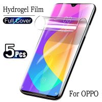 [CNIU digital accessories] 5ชิ้นป้องกันหน้าจอเจลสำหรับ OPPO A5 A9 2020 A16S A33 A53 A55 A57 A95 A76 A52 A72 A92 A74 A94 A54 Hydrogel