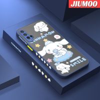 เคส JIUMOO สำหรับ Huawei P20 Lite 2019 Nova 5 Pro Nova 5i Pro พร้อมมีน้ำค้างแข็งโปร่งใสกระต่ายลอเรลเคสขอบด้านข้างเคสซิลิโคนรูปสี่เหลี่ยมฝาหลังเต็มรูปแบบกล้องดีไซน์ใหม่เคสป้องกันเคสมือถือกันกระแทก