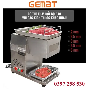 200KG Electric Meat Cutting Cutter Machine Slicer Dicer+3.5mm Blade  Commercial 