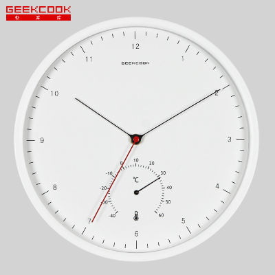[COD] นาฬิกาแขวนดิจิตอลโลหะสร้างสรรค์ ： กระซิบเบาๆ นอร์ดิกสไตล์เรียบง่ายเครื่องวัดอุณหภูมินาฬิกามัลติฟังก์ชั่น Christmas Gift