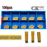 SP300  Slotted ทังสเตนใส่คาร์ไบด์การร่อนและร่องเครื่องมือ CVD เครื่องมือกลึง100Pcs