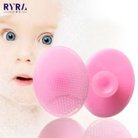 Baby Silicone Cleaning Brush Gel Washing Pad Exfoliating Blackhead Remover Facial Deep Cleansing Face Brushes Baby Bath Massager