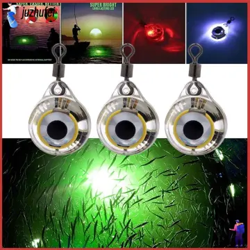 Cheap Hot Deep Drop Underwater Eye Shape Fluorescent LED Lure Light Fishing  Squid Flash Lamp Bass Spoon