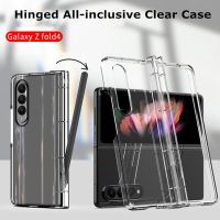 Transparent Case For Samsung Galaxy Z Fold 4 3 Z Fold4 Clear Phone Back Cover with S Pen Fold Edition Protective Pencil Case