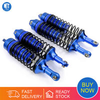 อลูมิเนียมโช้คอัพประกอบโลหะเต็ม Big Bore Shocks ด้านหน้าและด้านหลังสำหรับ Traxxas 1/10 Slash 4X4 RC รถรถบรรทุก Acc