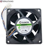 PF70251VX-Q000-S99เดิม7ซม. 7025 70X70X25มม. 12V 3.7W 4เส้นคอมพิวเตอร์ Pwm แชสซี CPU พัดลมทำความเย็น