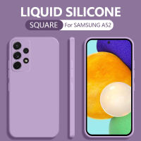 TFOSTNY กรณีโทรศัพท์เดิมขอบสี่เหลี่ยม Liquid ซิลิโคนไมโครไฟเบอร์ซองผ้าสำหรับ Samsung Galaxy S21 Ultra S20 FE หมายเหตุ20 A32 A52 A72 A51 A71 S8 S9 S10 Plus A21S หมายเหตุ9 A50 A70ป้องกันเลนส์กล้องเคสห่อหุ้ม