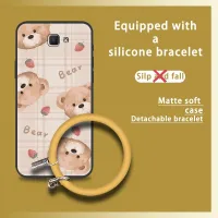 ring cute Phone Case For Samsung Galaxy J7 Prime/2/2018/ON7 2016/G610F advanced hang wrist Back Cover Cartoon couple