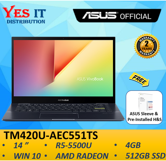 ASUS VIVOBOOK FLIP 14 TM420U-AEC551TS 14