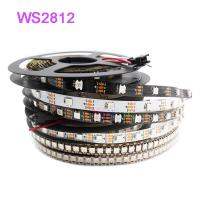 [ANYA Auto Parts] WS2812B LED Strip ระบุแอดเดรสเป็นรายบุคคล30/60/74/96/144พิกเซล /M WS2812ไฟ RGB 1/2/3/4/5M สีดำสีขาว PCB IP30 65 67 5V