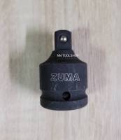 ZUMA ข้อลดลม สีดำ 3/4x1/2 (จากด้าม 6หุน ใช้ลูกบล็อก 4หุน) สินค้าพร้อมส่ง