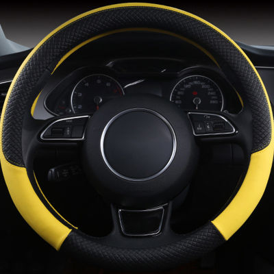 Universal Car Steering Wheel Braid High Quality Leather Anti-Slip 8 Color Car Steering Wheel Cover Car-styling Auto Accessories