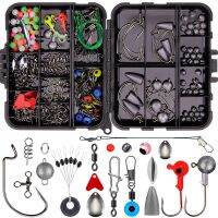 257PCS ชุดเหยื่อตกปลาโลหะ ABS ความต้านทานการกัดกร่อน ต่อต้าน Winding Fishing Hook Kit สำหรับกลางแจ้ง