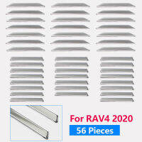 For Toyota RAV4 2019 2020 2021 stainless steel net all star paste special body flash patch RV4 decorative accessories