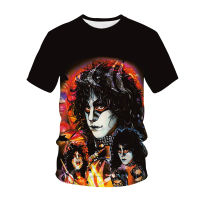 Kiss Band T เสื้อผู้ชายผู้หญิงแฟชั่นเสื้อยืดขนาดใหญ่เด็กผู้หญิง Hip Hop Tops Teeshirts Homme Rock Band 3d พิมพ์เสื้อเพลง