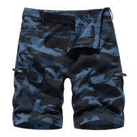 สำหรับ2023ฤดูร้อนใหม่ Mens Casual Trouers Beach Green Camouflage กางเกงขาสั้นทหาร Cargo Work Man สั้นกางเกง OverSize 29-40