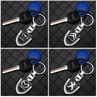 ✱◎ Car Shield Keychain 3D Metal Pendant Keyring Couple Gift Key Fob Accessories For Seat Toyota Honda Citroen Bmw Audi VW Ford Opel