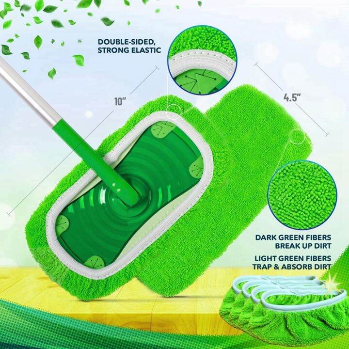 suitable-for-flat-mop-cloth-absorbent-sponge-replacement-cloth-cover-household-dry-and-wet-rotary-mop-8pack