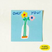 FLUFFY OMELET - Card : ONLY YOU CARD 9X9 CM