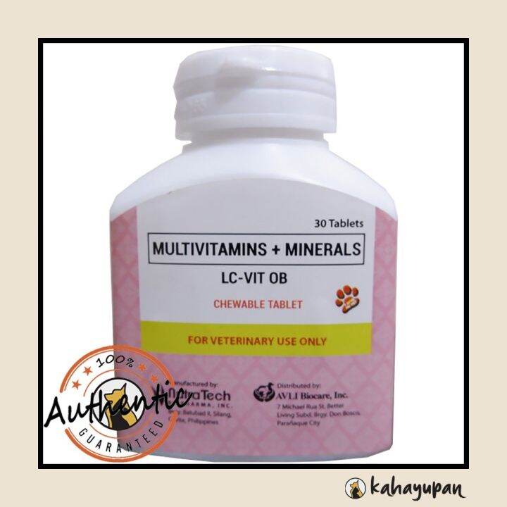 LC Vit OB (Multivitamins and Minerals) for Pregnant and Lactating Dogs 30tabs Lazada PH