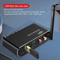 USB Disk Digital to Analog Audio Converter รองรับ Bluetooth 5.1 ตัวรับ Coaxial Optical Fiber ถึง 3.5mm Aux Wireless Adapter