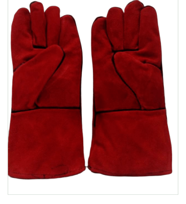 🚗ส่งของทุกวัน ถุงมือหนัง ถุงมือเชื่อม แบบยาว 14 นิ้ว หนังแท้ กันสะเก็ดไฟ กันความร้อน ถุงมือช่างเชื่อม ถุงมือกันไฟ อย่างหนา