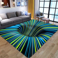 【cw】Abstract Geometric Optical Doormat 3D Vortex Illusion Car Entrance Door Floor Mats Non-slip Floor Mat Living Room Decor Rugs 【hot】