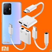 สายแปลง Xiaomi Type-C อแดปเตอร์ 2in1 หางหนู สายต่อ เสี่ยวมี่ 11T Pro ไทป์ซี ให้สามารถชาร์จแบตฯพร้อมเสียบหูฟังได้ในเวลาเดียวกัน