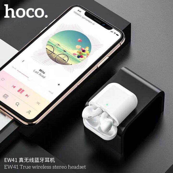 ลด-50-พร้อมส่ง-hoco-ew41หูฟังบลูทธไร้สาย-กะทัดรัดพกพาสะดวกมาให่มล่าสุดของเเท้จากเเบน100-ขายดี