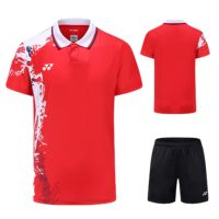 Yonex Badminton Suit Men And Women Chen Yufei Same Style National Team Competition Suit Short-Sleeved Top Quick-Drying Suit