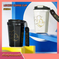 ขวดน้ำเก็บเย็น แก้วเก็บอุณหภูมิร้อน-เย็น แก้วชากาแฟ Mickey Mouse กระติกน้ำเยติลายมิกกี้เมาท์ เก็บความร้อนเย็นได้ดี J028