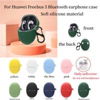 3D 2023 new protective case for Huawei Freebuds 5 soft silicone solid color cute cartoon shockproof Cases for huawei free buds 5 Wireless Earbuds Acce