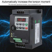 ตัวแปลงความถี่เวกเตอร์ V/F ควบคุม PID การปรับอัตโนมัติ ชิ้นส่วนอิเล็กทรอนิกส์