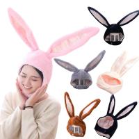 2022 Easter Bunny Ears Hat Bunny Hat Hood Hat With Earflaps Easter Party Cosplay Women Girls Plush Rabbit for Easter Decoration