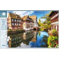 Jigsaw Puzzle ตัวต่อจิ๊กซอว์ 500 ชิ้น T039 Landscapes วิวธรรมชาติ Village Stream รูปหมู่บ้านและลำธาร MagicLand6