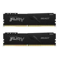 32GB (16GBx2) DDR4 3600MHz RAM (หน่วยความจำ) KINGSTON FURY BEAST DDR4 (BLACK) (KF436C18BBK2/32) /