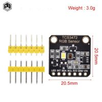 Tcs34725การรับรู้เซนเซอร์สีโมดูลอาร์จีบีบอร์ดพัฒนา Iic สำหรับห้องปฏิบัติการ Stm32 Arduino